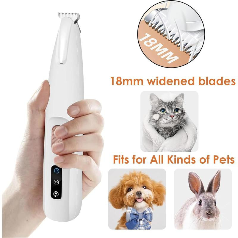 Rechargeable Pet Hair Trimmer Kit, Pet Paw Trimmer