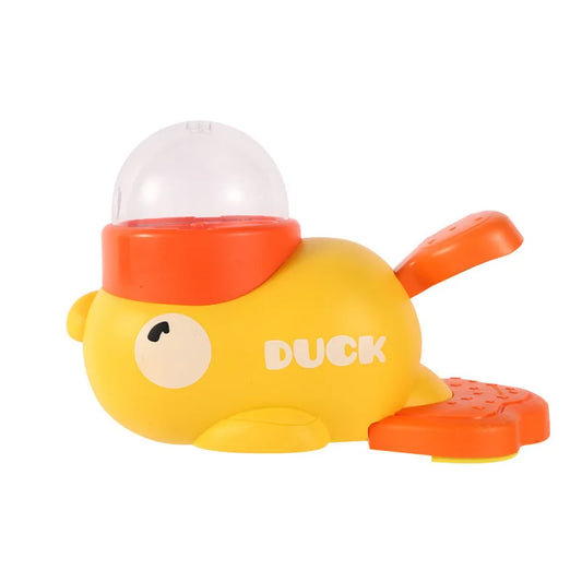 Charming Duck Design Pet Food Dispenser - Engaging Automatic Puzzle Feeder for Dogs and Cats