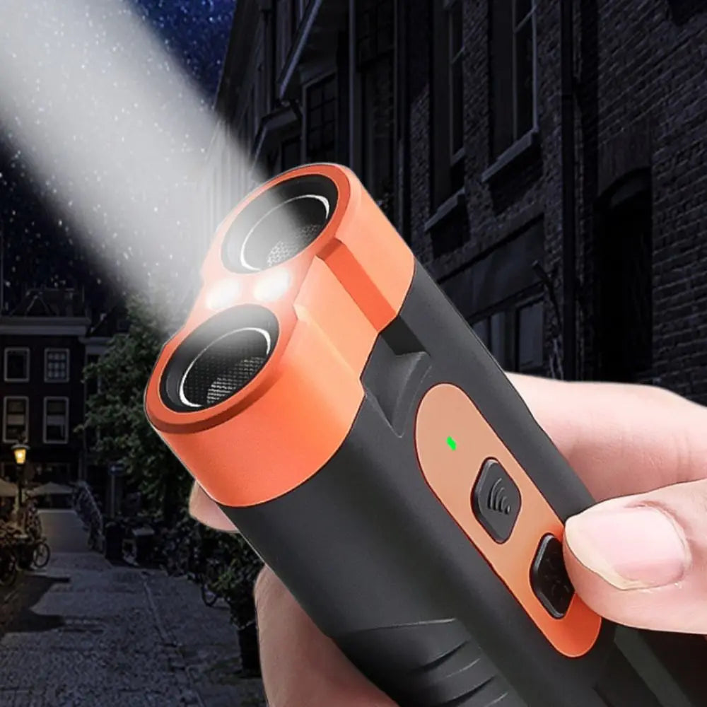 Professional Rechargeable Ultrasonic Dog Repeller with Remote Control and LED Flashlight for Effective Bark Training