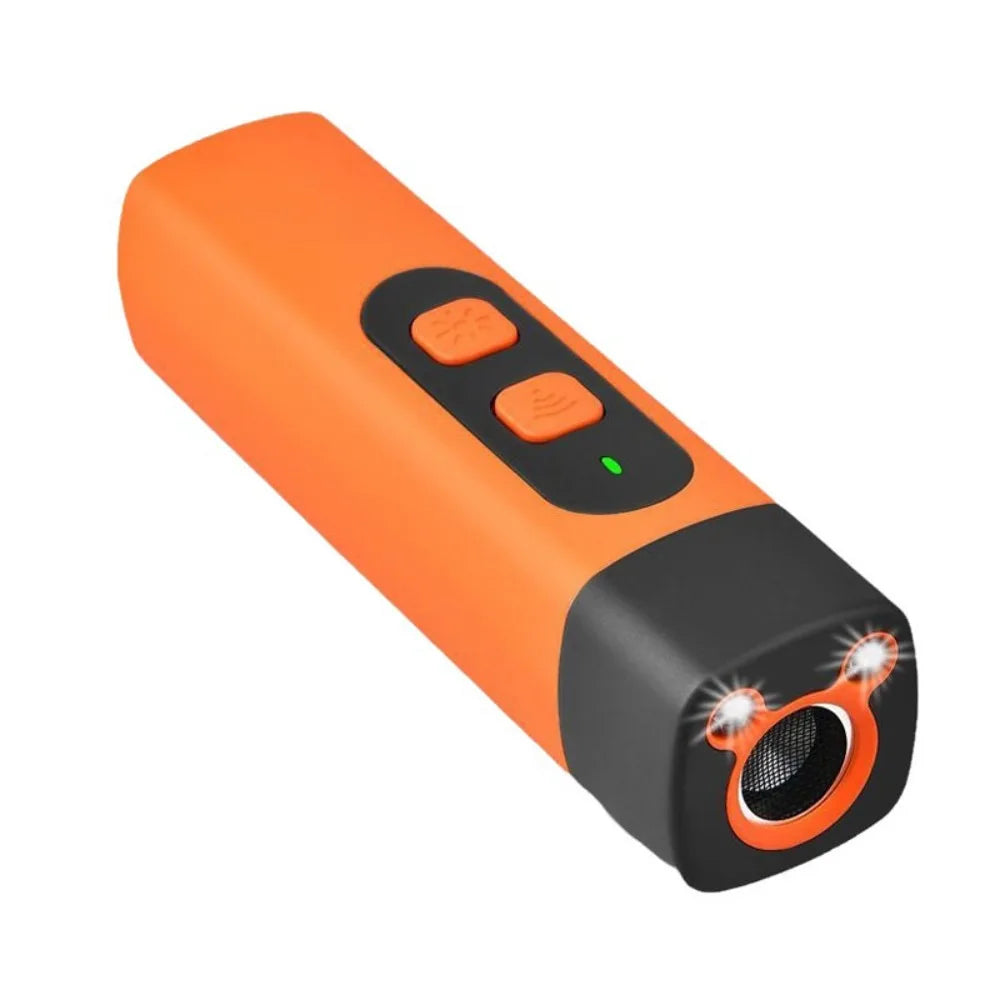 Professional Rechargeable Ultrasonic Dog Repeller with Remote Control and LED Flashlight for Effective Bark Training