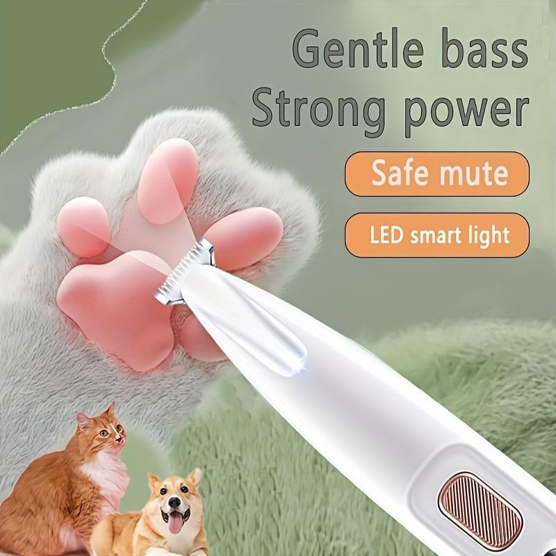Rechargeable Pet Hair Trimmer Kit, Pet Paw Trimmer