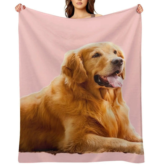 Luxurious Golden Retriever Throw Blanket - Drift Lab